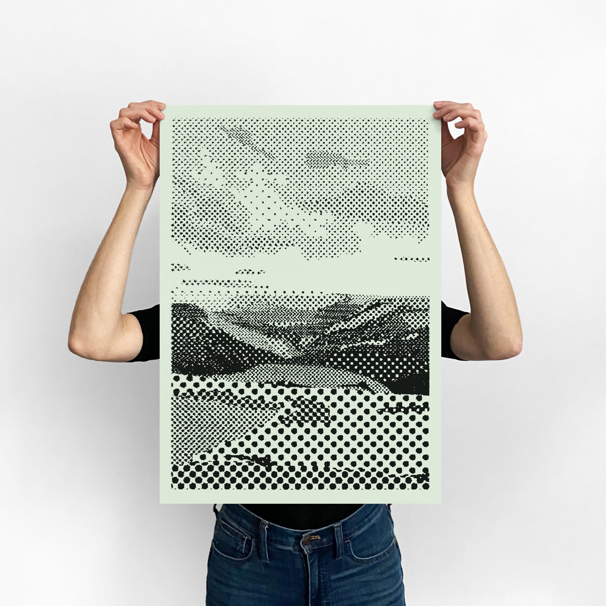 Kinder Scout screen print
